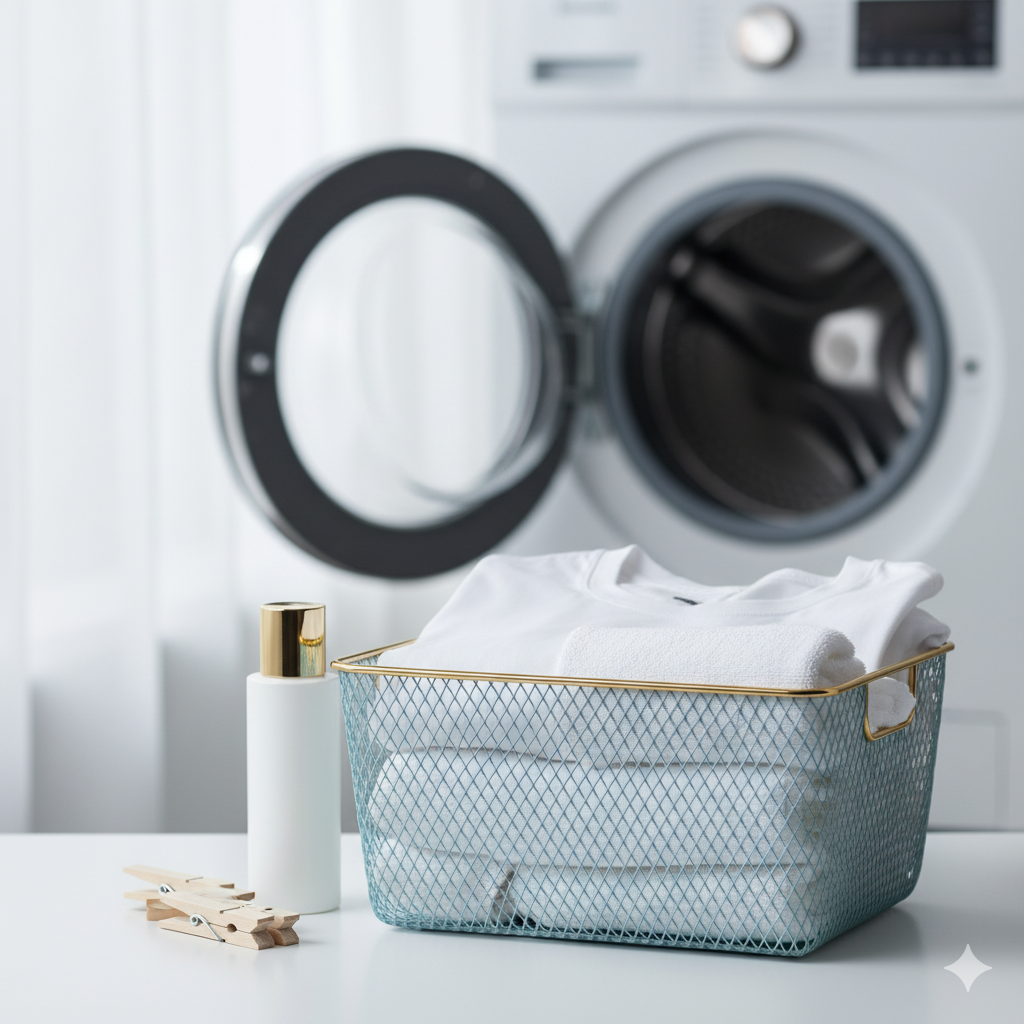 Wash and fold laundry service